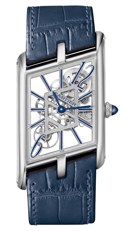 tank asymetrique cartier|cartier tank skeleton watch.